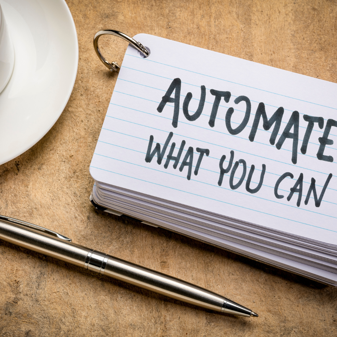 Business owner automating repetitive tasks saving time weekly